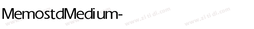 Memostd Medium字体转换